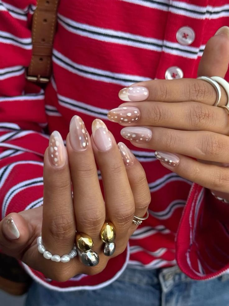 Glossy Visual Idea — Natural Winter Nails