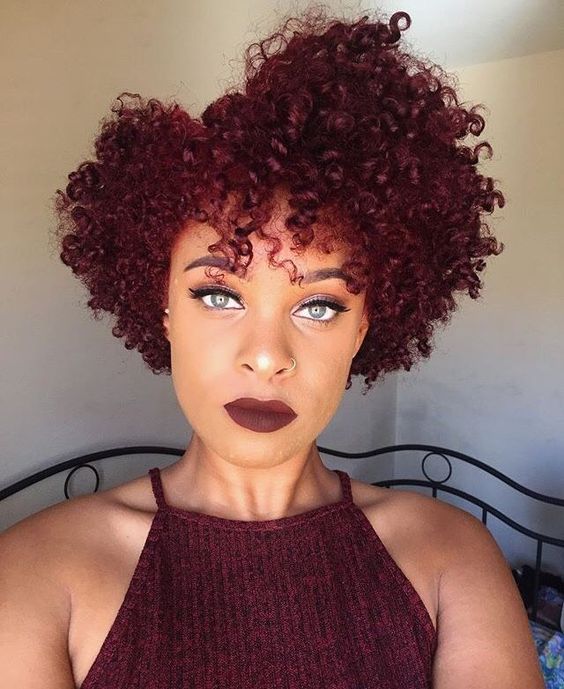 Vibrant Burgundy Curls Vibrant Burgundy Curls β Burgundy Hair Color