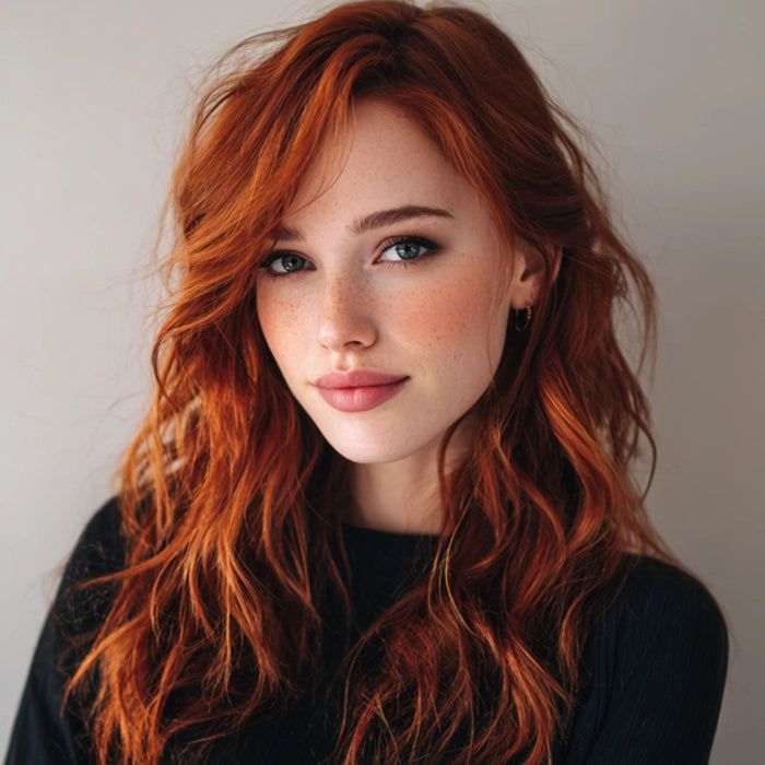 Vibrant Copper With Subtle Highlights Vibrant Copper With Subtle Highlights β Winter Copper Hair Color