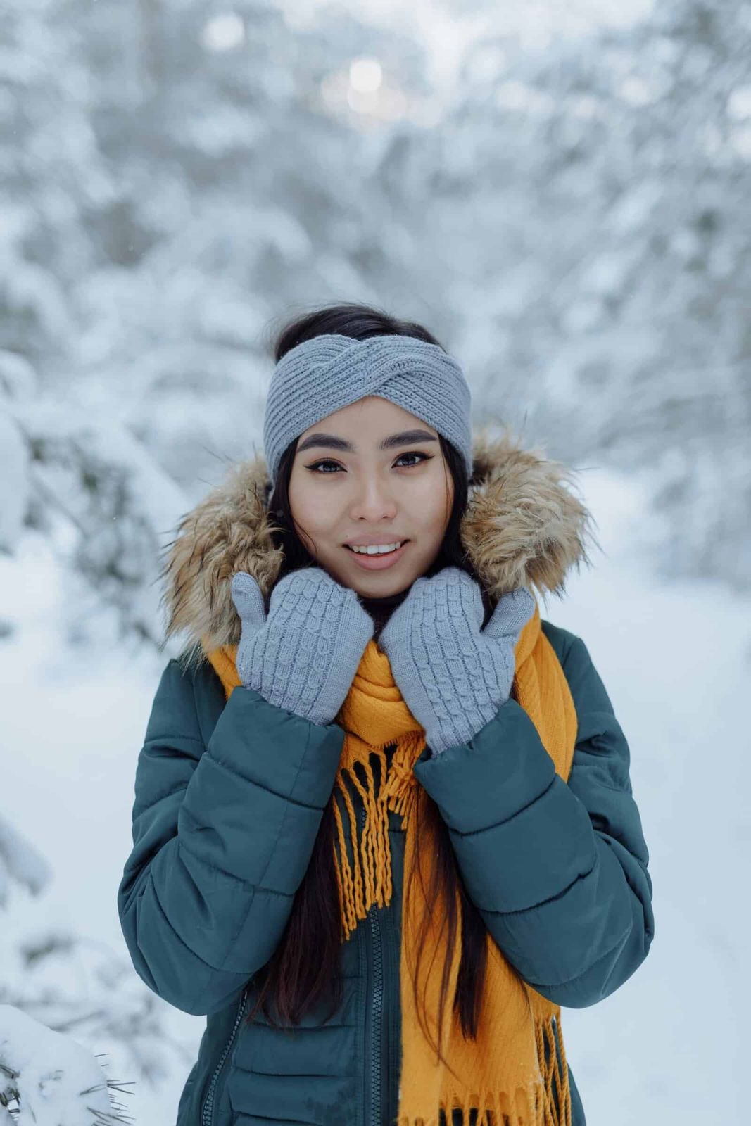 Dark Brown Visual Idea — Winter Hairstyles with Headband