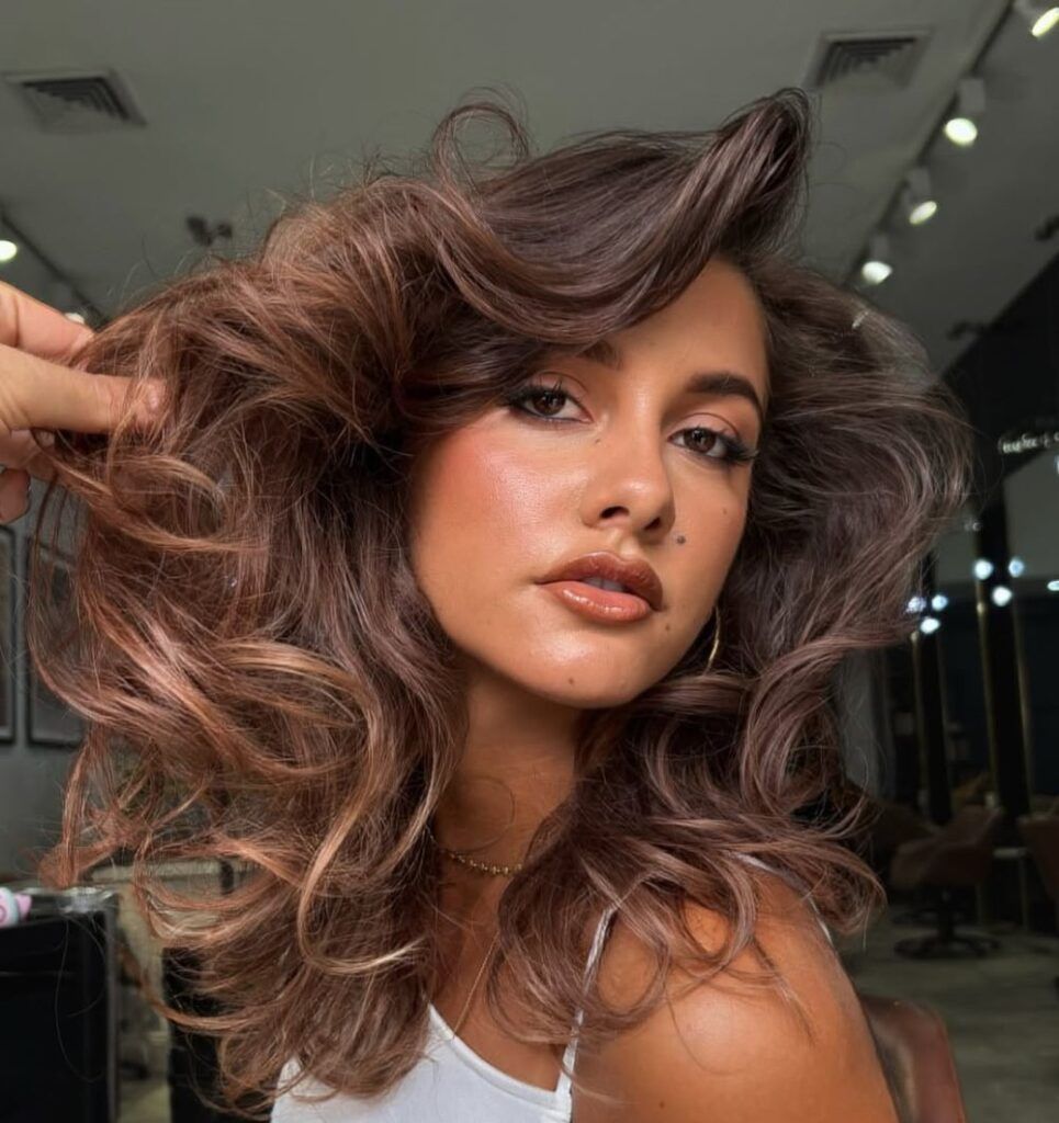 Medium Brown With Subtle Lighter Brown Highlights — Reverse Balayage