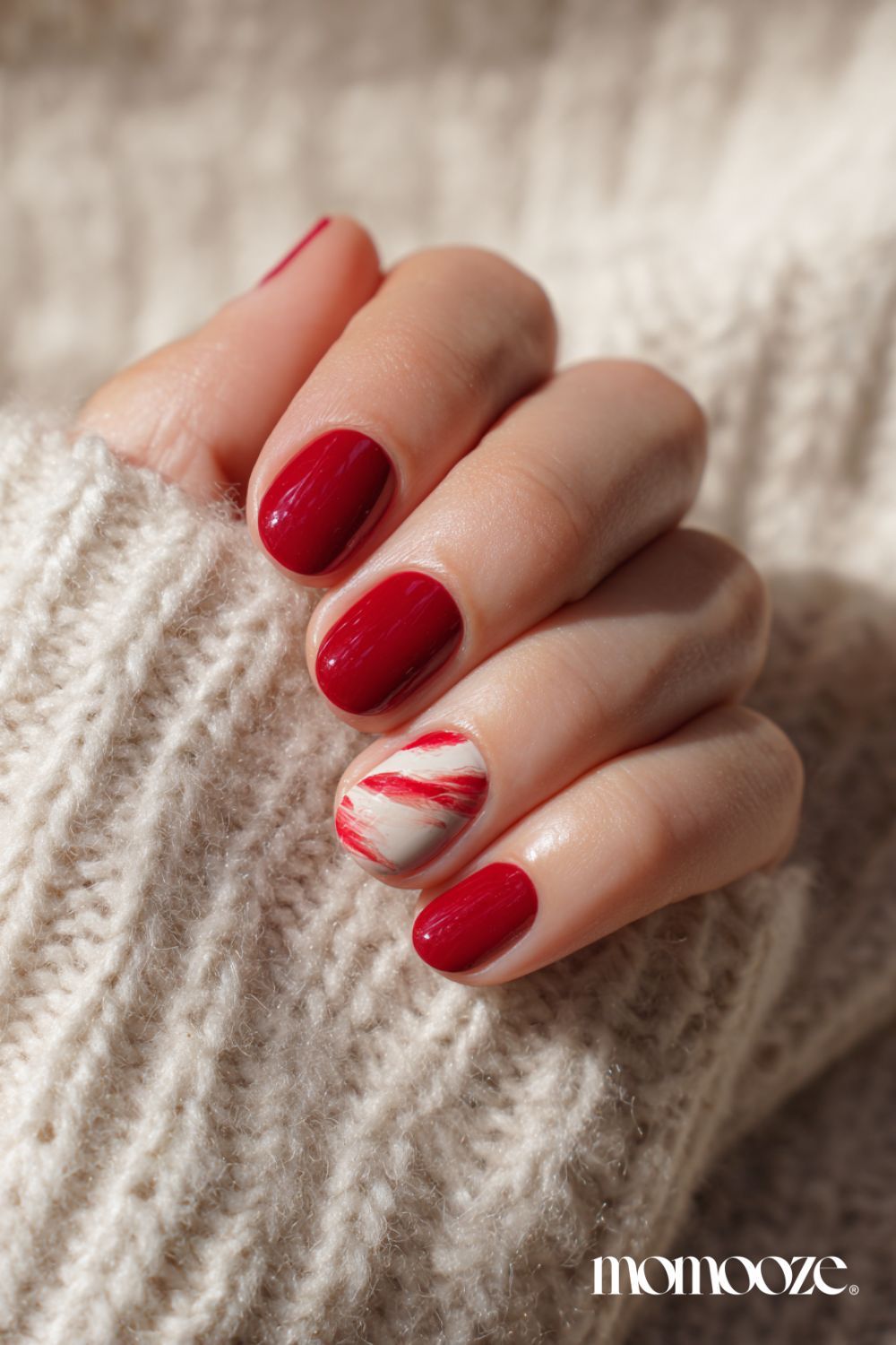 Glossy Visual Idea Glossy Visual Idea β Short Winter Acrylic Nails