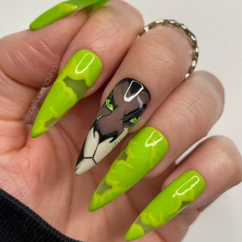 Villain-Themed Potentially Halloween Visual Idea Villain-Themed Potentially Halloween Visual Idea β Baddie Winter Nails
