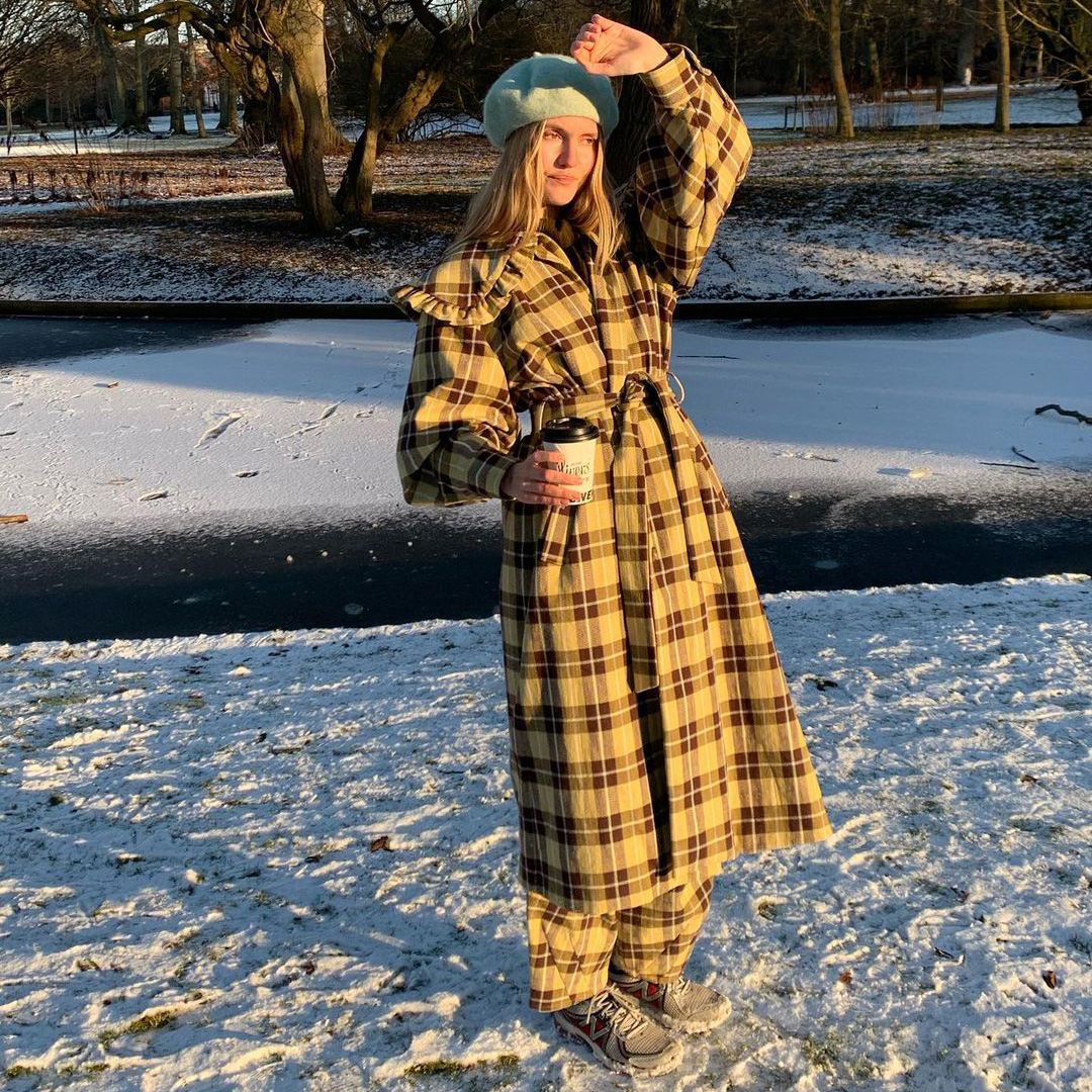 Matching Plaid Set for a Chic Daytime Look — Snow Day Outfits