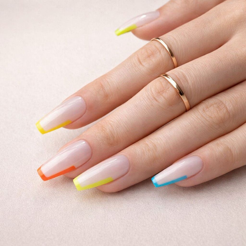 Glossy Visual Idea Glossy Visual Idea β New Years French Tip Nails 2027