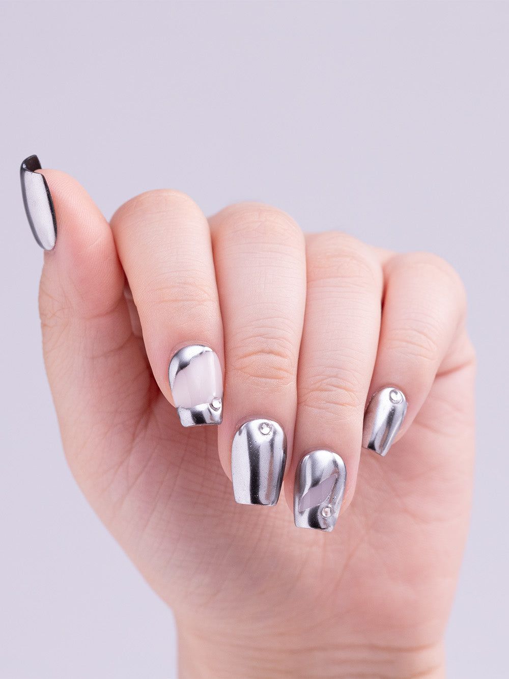 Textured Matte Gray with Cable Knit — Winter Gray Nails