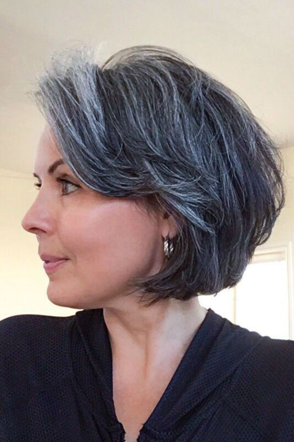 Ear-Length Pixie Bob With Textured Layers — Winter Hairstyles for Gray Hair