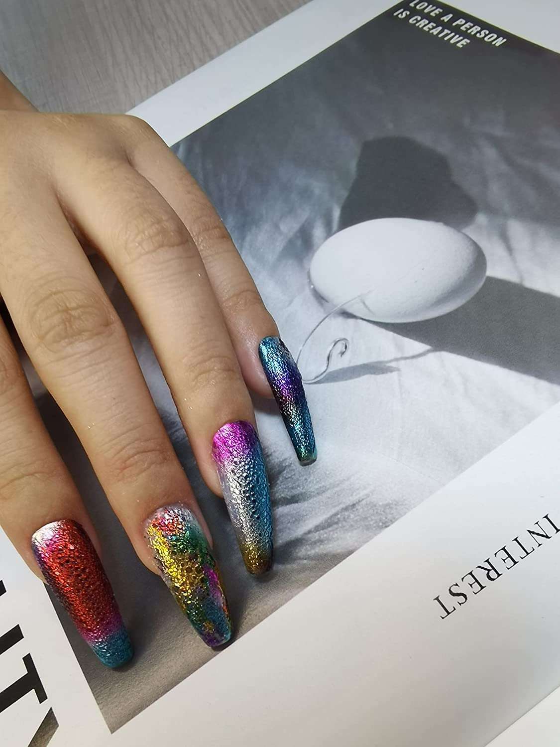 Shimmer Glitter Visual Idea Shimmer Glitter Visual Idea β New Years Acrylic Nails 2027