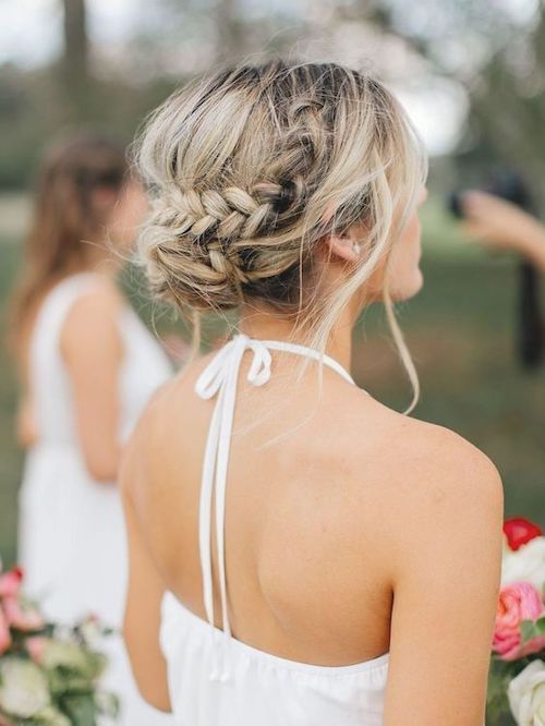 Visual Idea — A Back View Of A Light Blonde — Winter Date Night Hairstyles