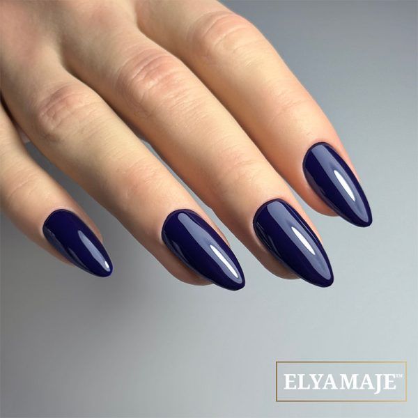 Sleek Navy Blue Glossy Long Stiletto Nails Sleek Navy Blue Glossy Long Stiletto Nails β Navy Blue Nails