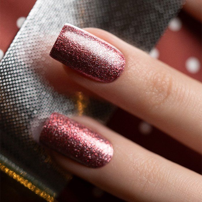 Rose Gold Glitter French Square Nails Rose Gold Glitter French Square Nails β New Years Acrylic Nails 2027