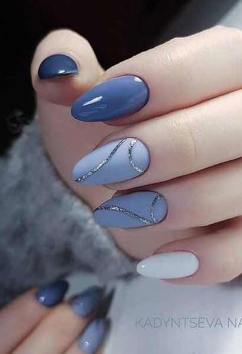 Nude Base Polka Dot French Almond Nails Nude Base Polka Dot French Almond Nails β Classy Short Winter Nails