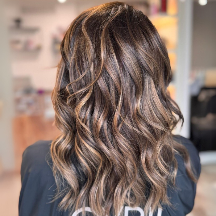 Shoulder Length Brown Balayage Shoulder Length Brown Balayage β Winter Hair Colors for Brown Eyes