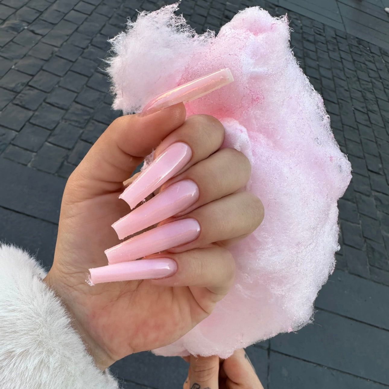Glamorous Evening Visual Idea — Long Winter Coffin Nails