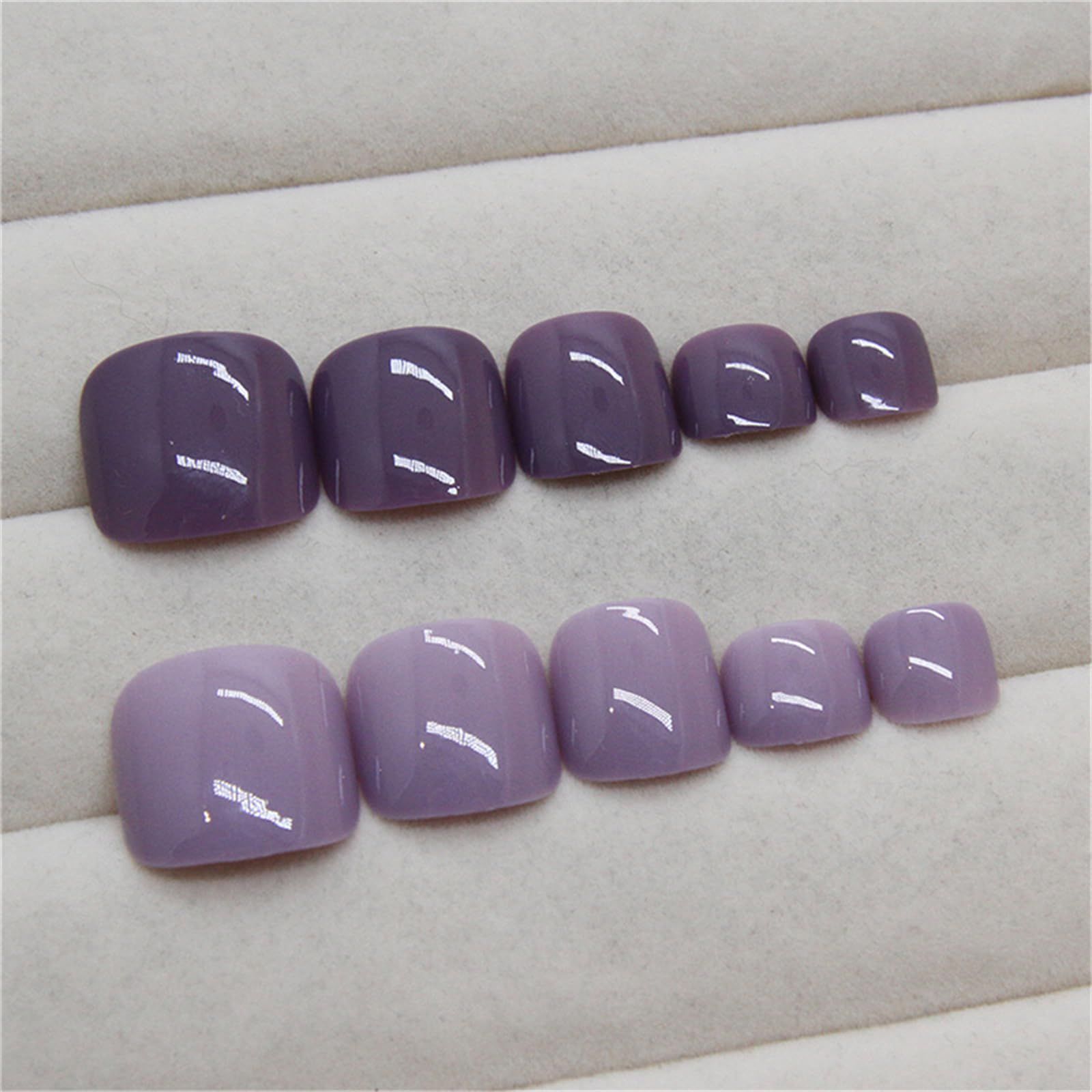 Two Shades of Purple Toes Two Shades of Purple Toes β Winter Pedicure Colors