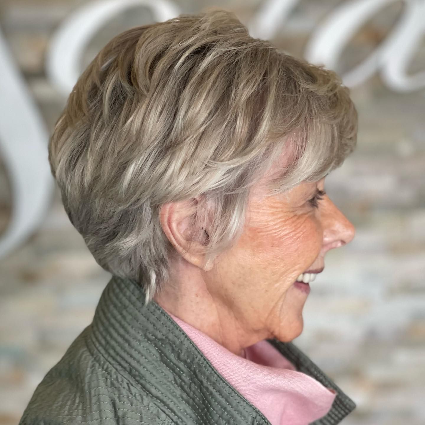 Layered Silver Grey Pixie — Winter Hairstyles for Women Over 70