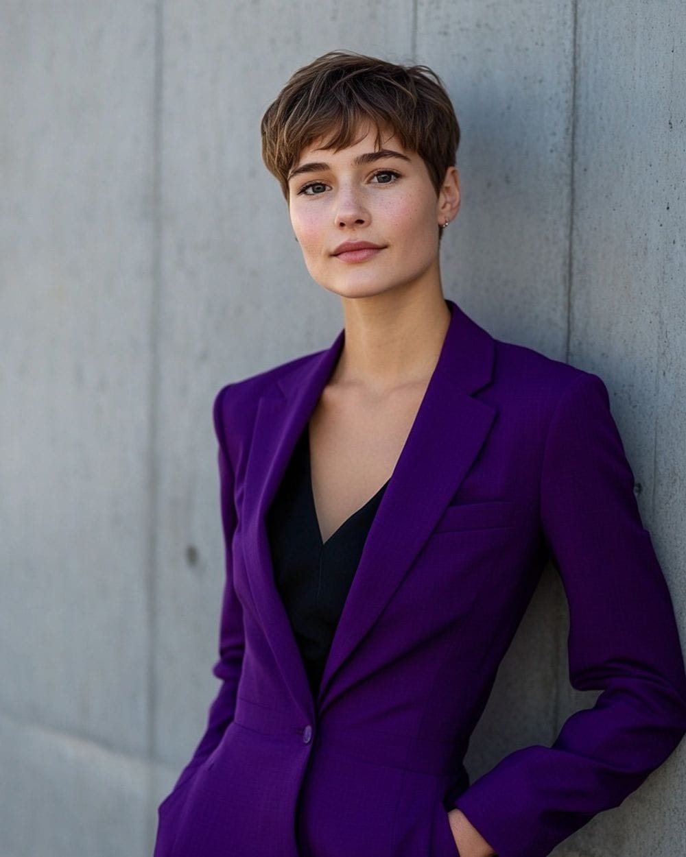 Vibrant Purple Blazer for Smart Casual — Royal Purple Outfits