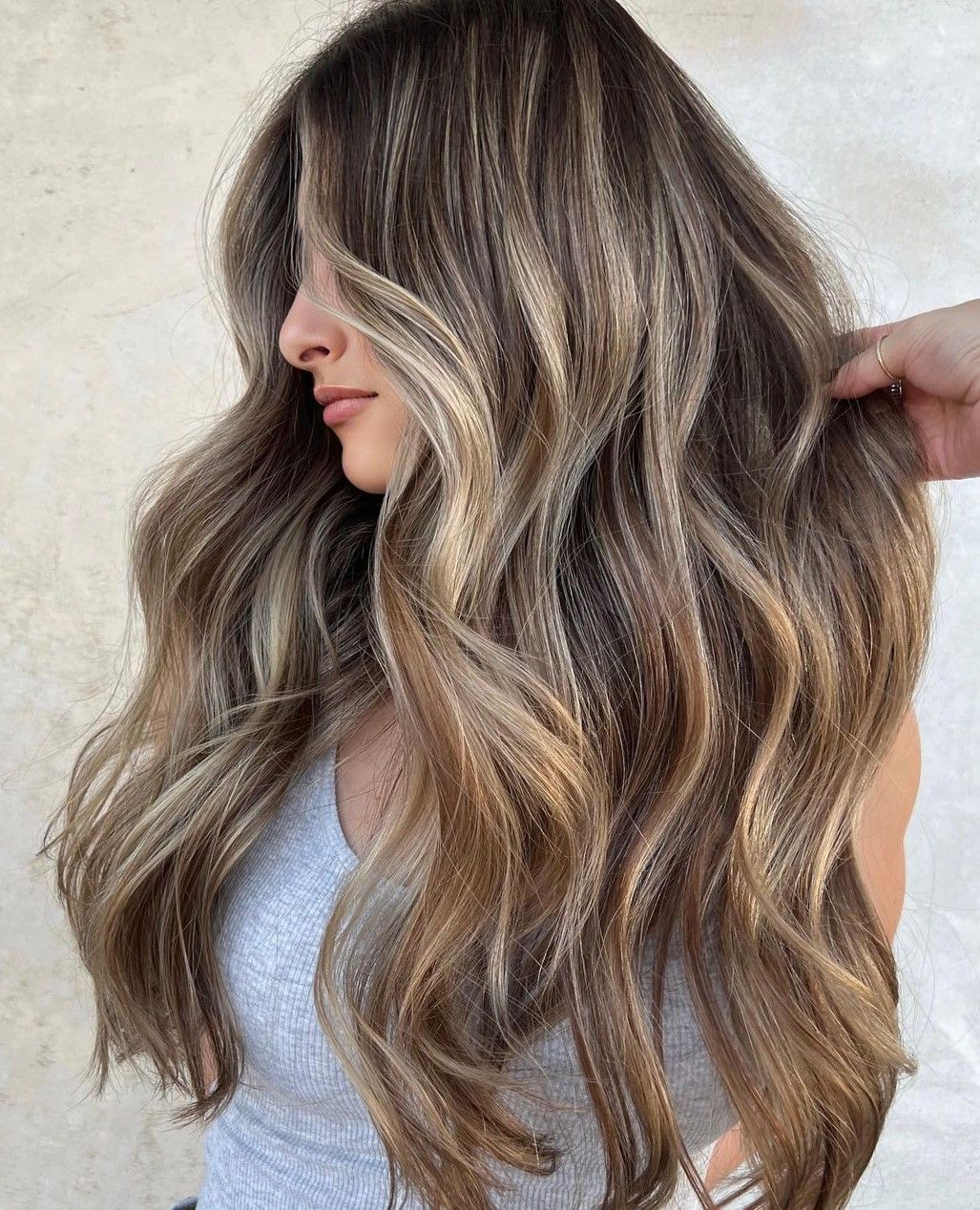 Long Layers Visual Idea Long Layers Visual Idea β Blonde to Brunette Hair
