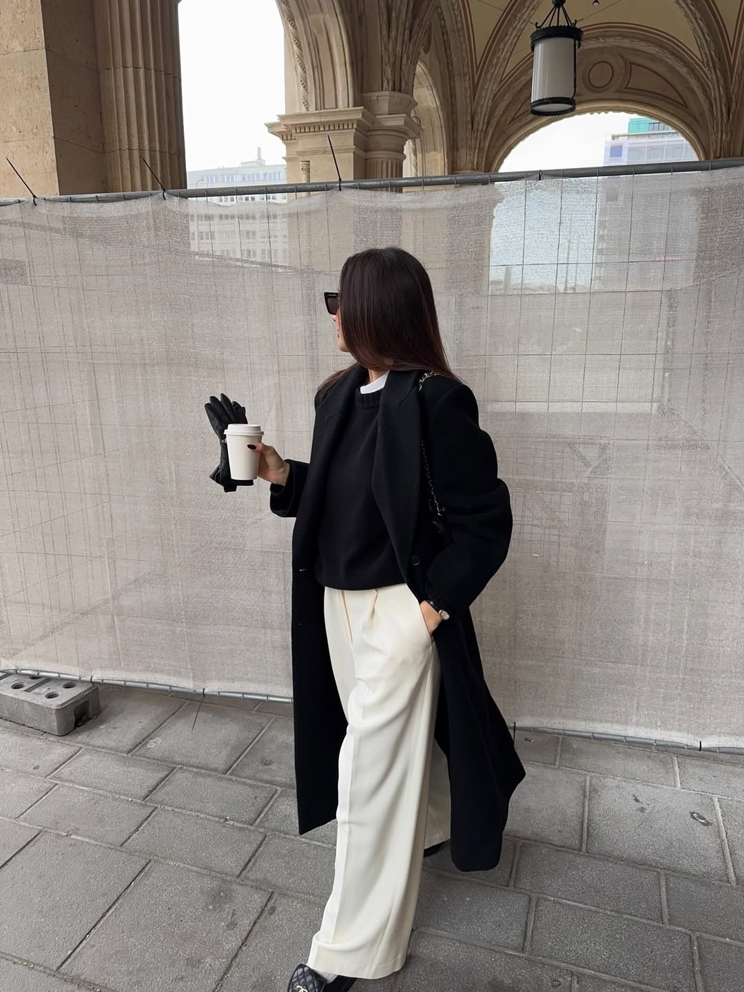 Chic Wide-Leg Trousers for a Sophisticated Journey — Winter Travel Outfits