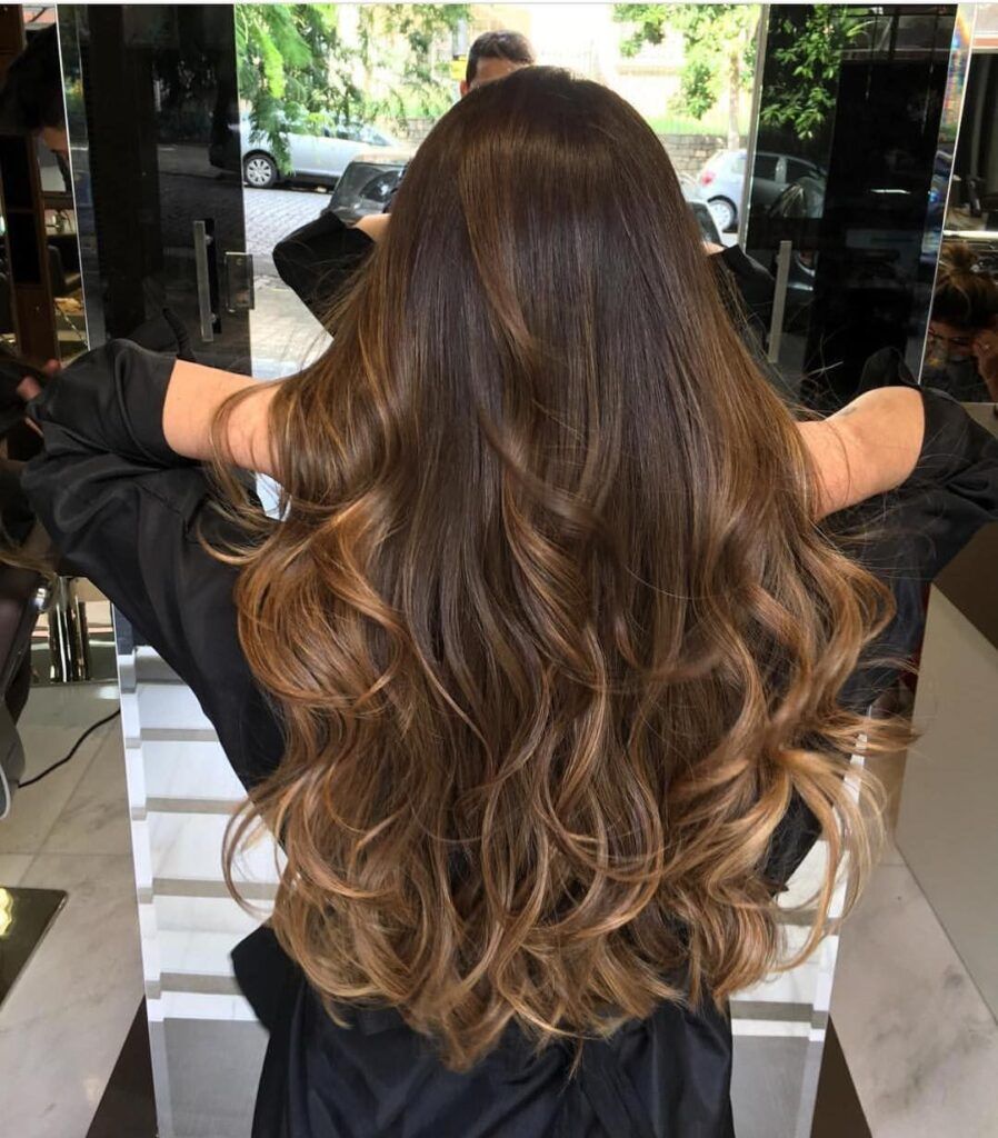 Dark Chestnut With Honey Blonde Balayage Dark Chestnut With Honey Blonde Balayage β Chestnut Brown Hair