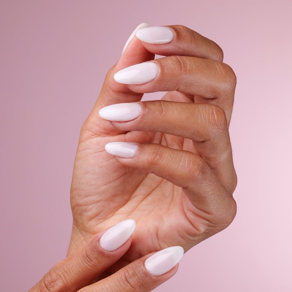 None Uniform Milky White Almond Nails None Uniform Milky White Almond Nails β Milky White Nails