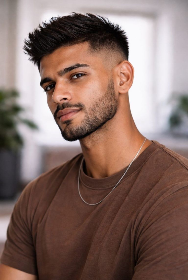 Textured Quiff with Fade — Winter Haircuts for Men