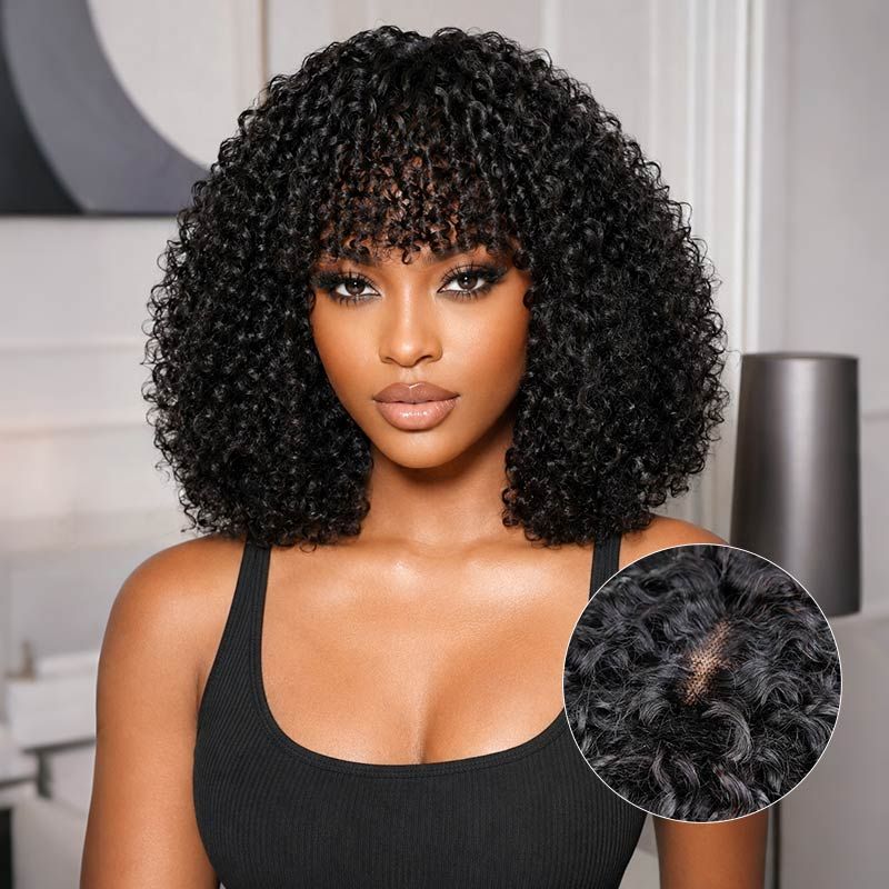 Pixie Bob With Voluminous Curly Bangs — Winter Haircuts for Black Women