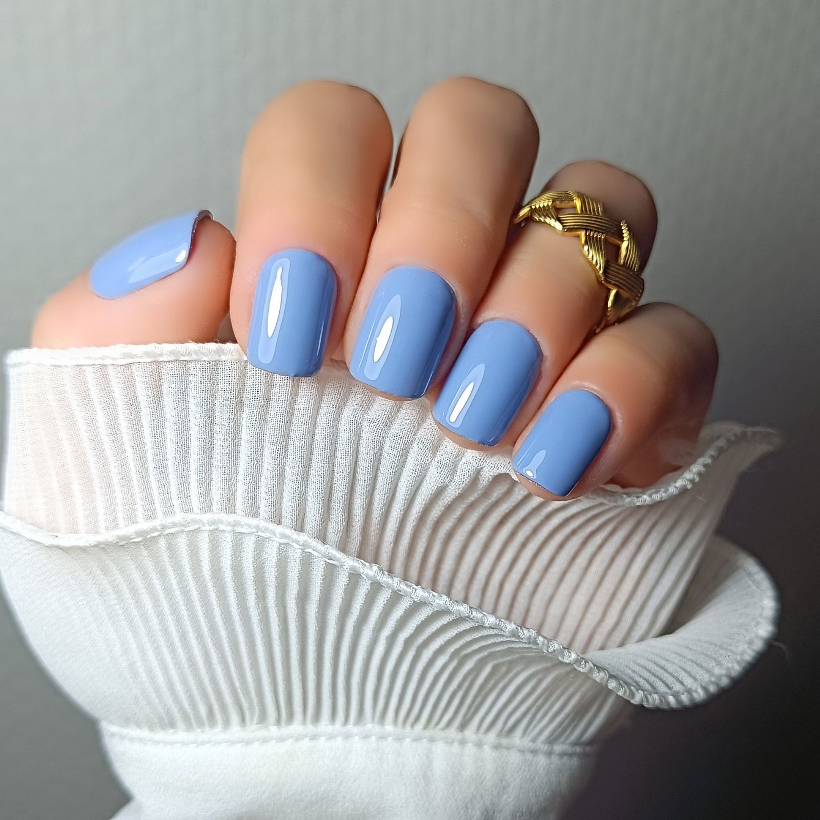 Solid Light Icy Blue High-Gloss Square Nails Solid Light Icy Blue High-Gloss Square Nails β Icy Blue Nails