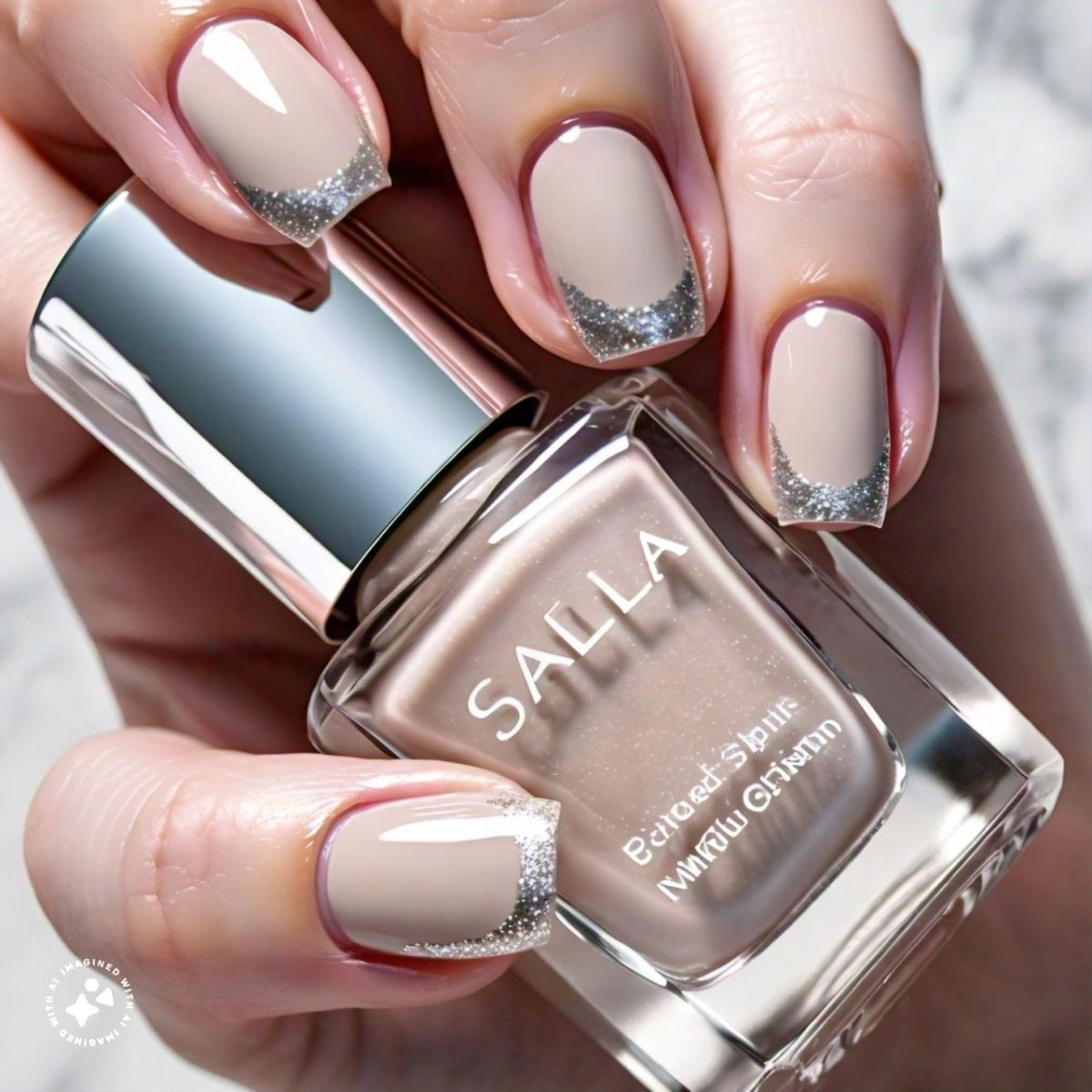 Milky Gradient with Minimalist Accents Milky Gradient with Minimalist Accents β Clean Girl Winter Nails