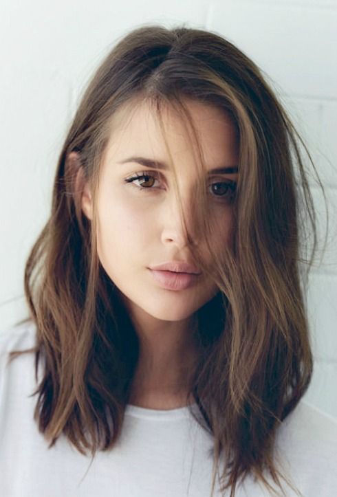 Light Brown Shag With Full Fringe Light Brown Shag With Full Fringe β Winter Shoulder Length Hairstyles