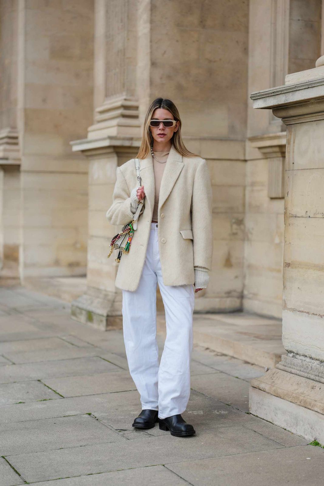 Oversized Cream Blazer Meets Cozy Knitwear — February Outfits