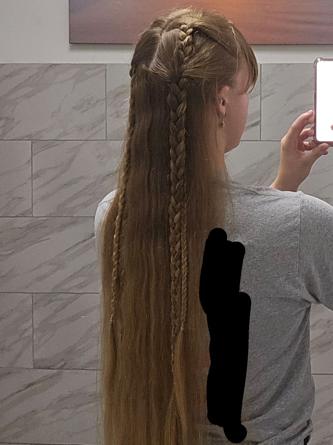 Wavy And Straight Fine Density Visual Idea — Winter Half Up Half Down Hairstyles