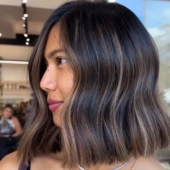 Front View Visual Idea Front View Visual Idea β Winter Balayage