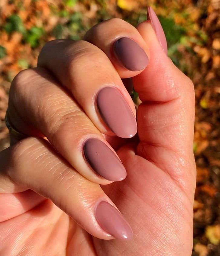 Understated Matte Dusty Rose Nails Understated Matte Dusty Rose Nails โ Winter Nail Colors for Women Over 40
