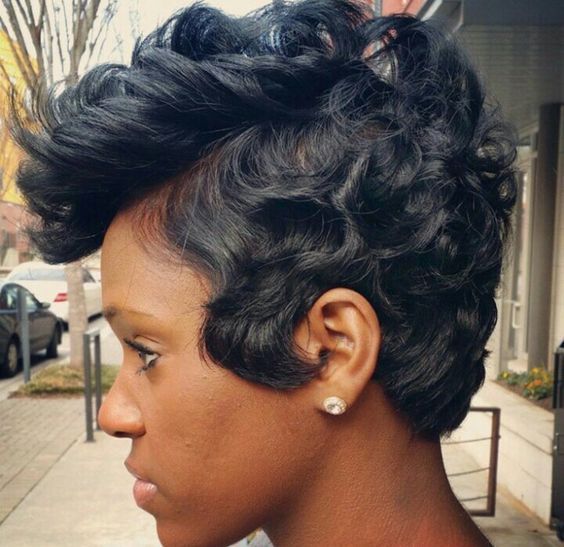 Ear Visual Idea — Winter Hairstyles for Black Women