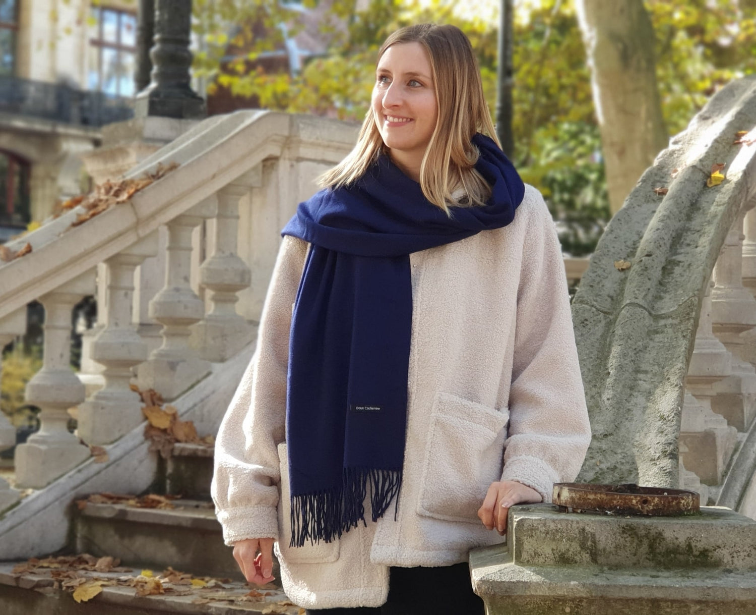 Cozy Fleece Jacket and Wool Scarf for Unexpected Warmth — Winter Outfits for Warm Weather