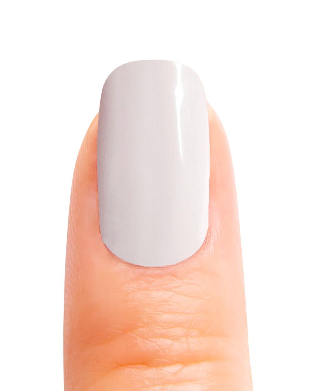Crisp Light Gray with Cool Undertones — Winter Gray Nails