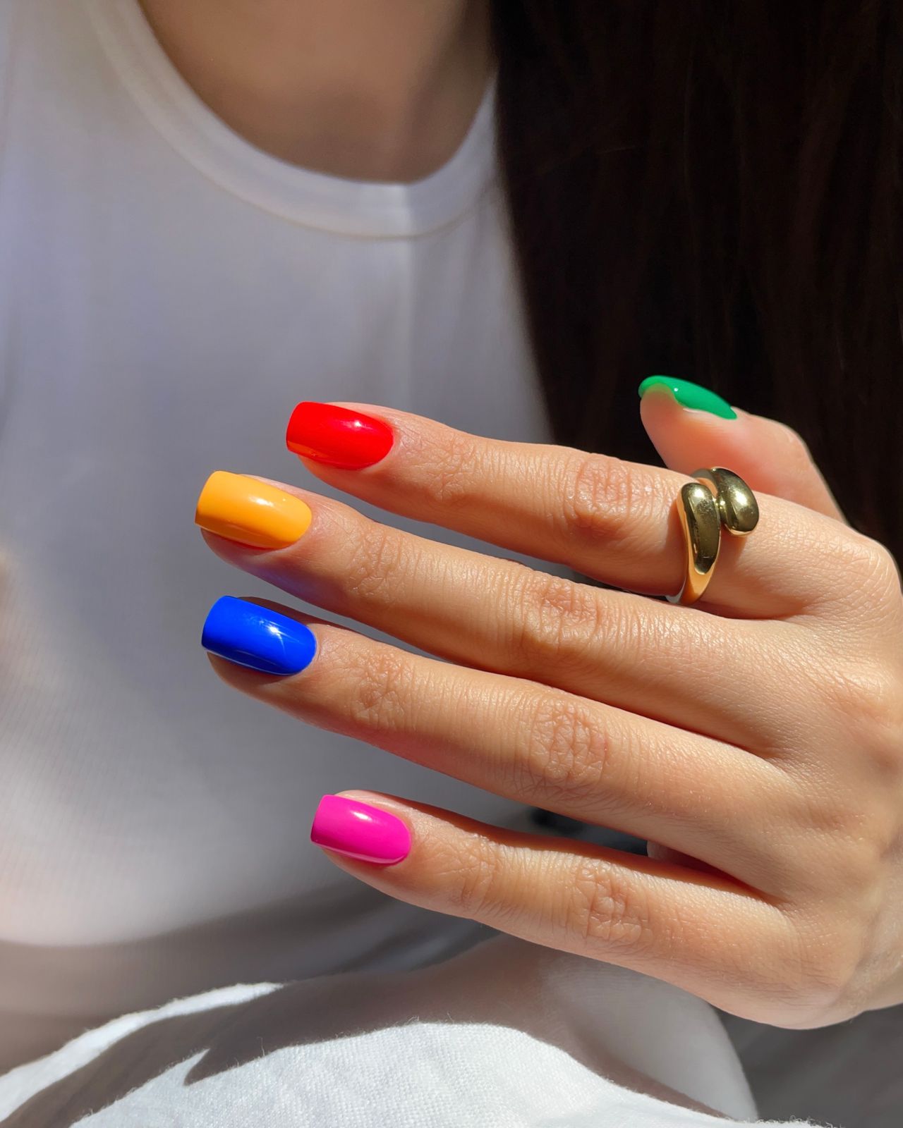 Vibrant Solid Color Medium Square Nails Vibrant Solid Color Medium Square Nails β Holiday Nails 2026