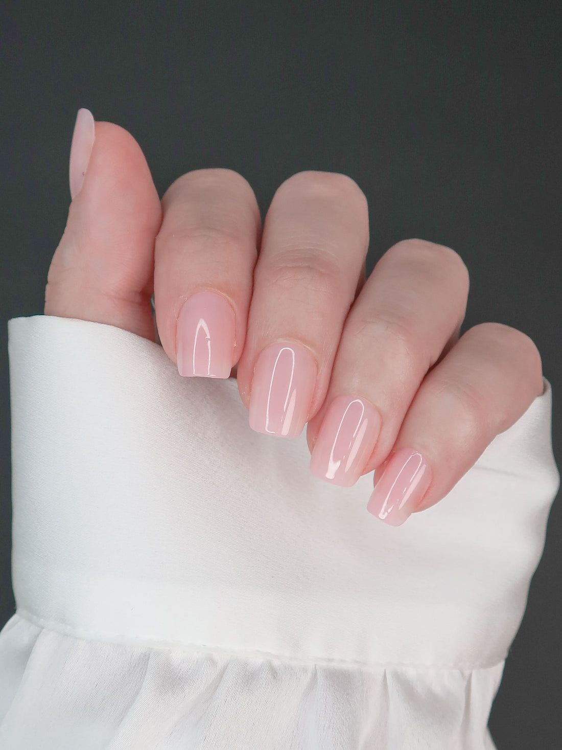 Sheer Pale Pink Short Coffin Nails Sheer Pale Pink Short Coffin Nails β Short Winter Coffin Nails