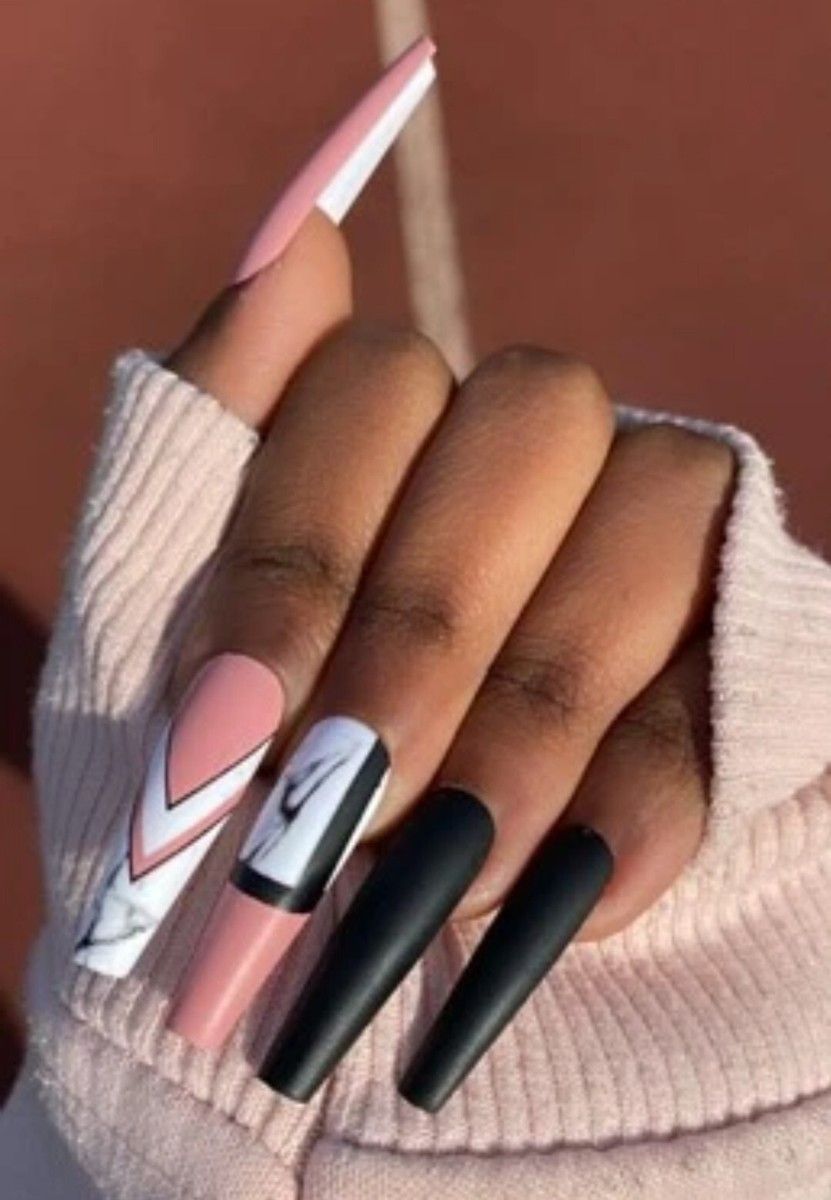 Matte And Glossy Visual Idea Matte And Glossy Visual Idea β Baddie Winter Nails