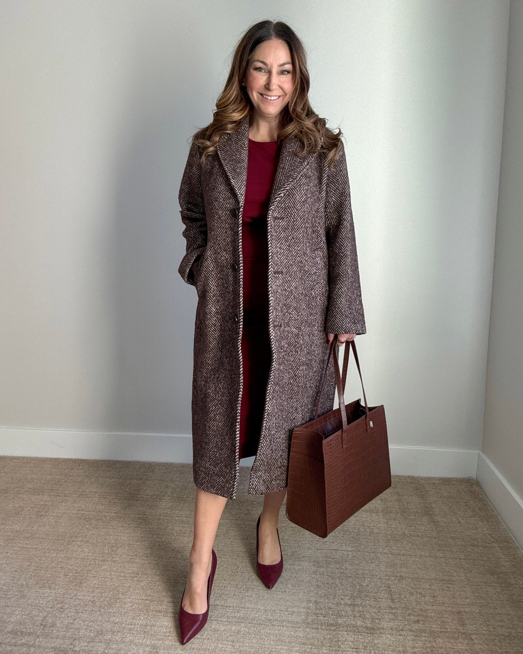 Work Smart Casual Outfit Idea — Winter Outfits for Moms