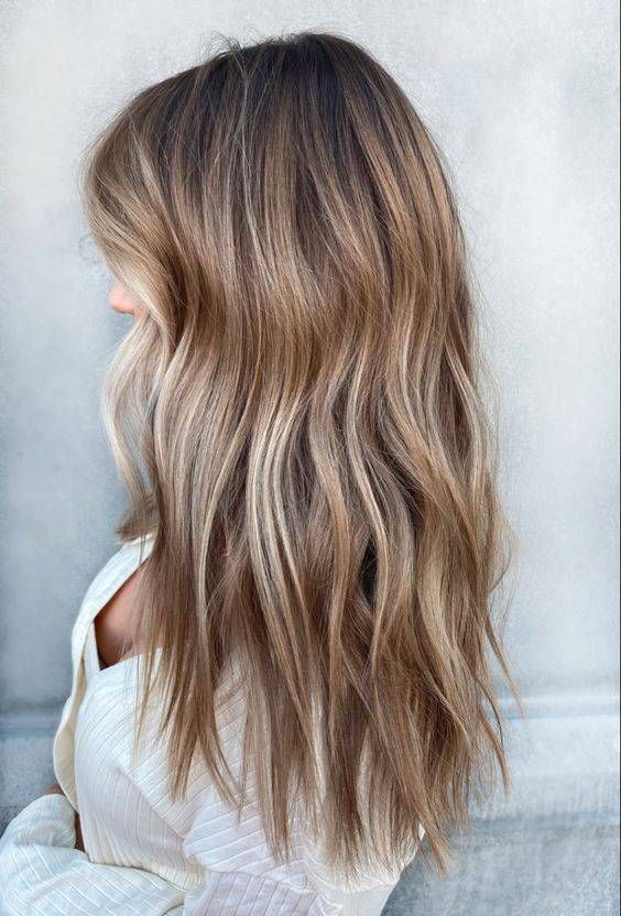 Ash Brown With Blonde Balayage — Winter Hair Colors for Pale Skin
