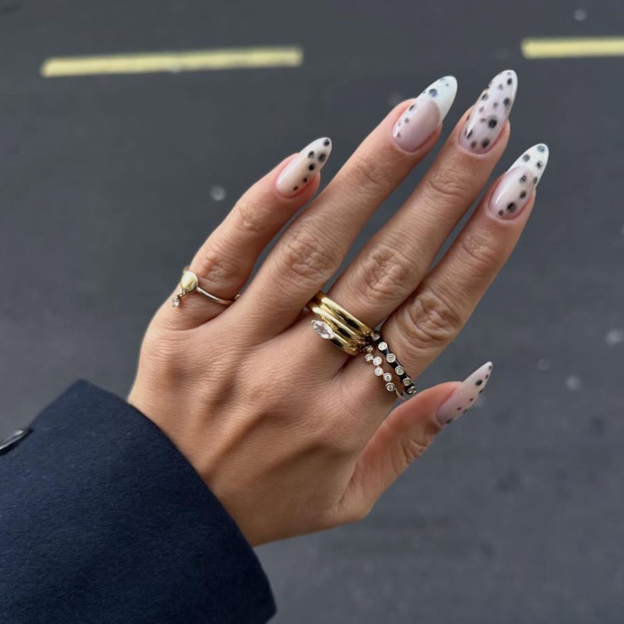 Dalmatian Spot Pattern Visual Idea Dalmatian Spot Pattern Visual Idea β Winter Nails for Teens