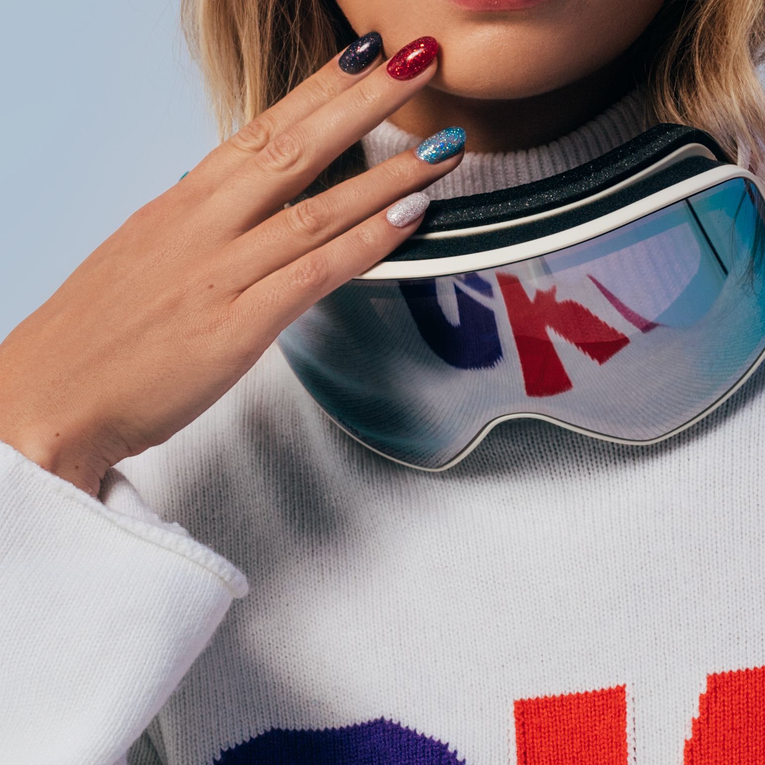 Glitter Visual Idea — Winter Nail Colors