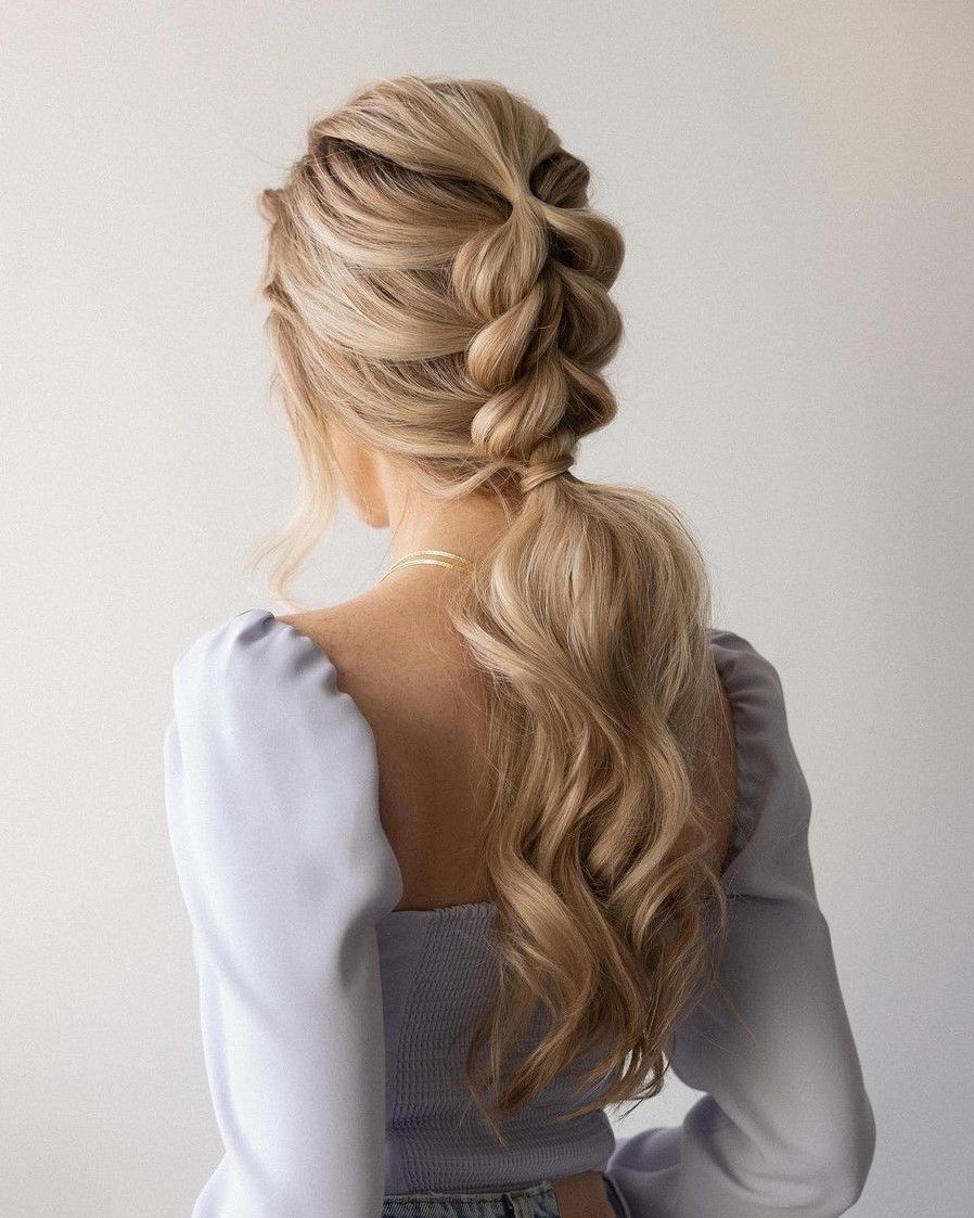 Braided Crown to High Ponytail Braided Crown to High Ponytail β Cute Winter Hairstyles