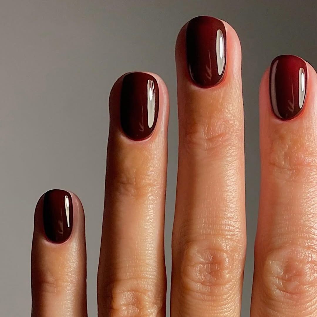 Deep Burgundy With Cool Undertones Visual Idea Deep Burgundy With Cool Undertones Visual Idea β Winter Nail Colors for Short Nails