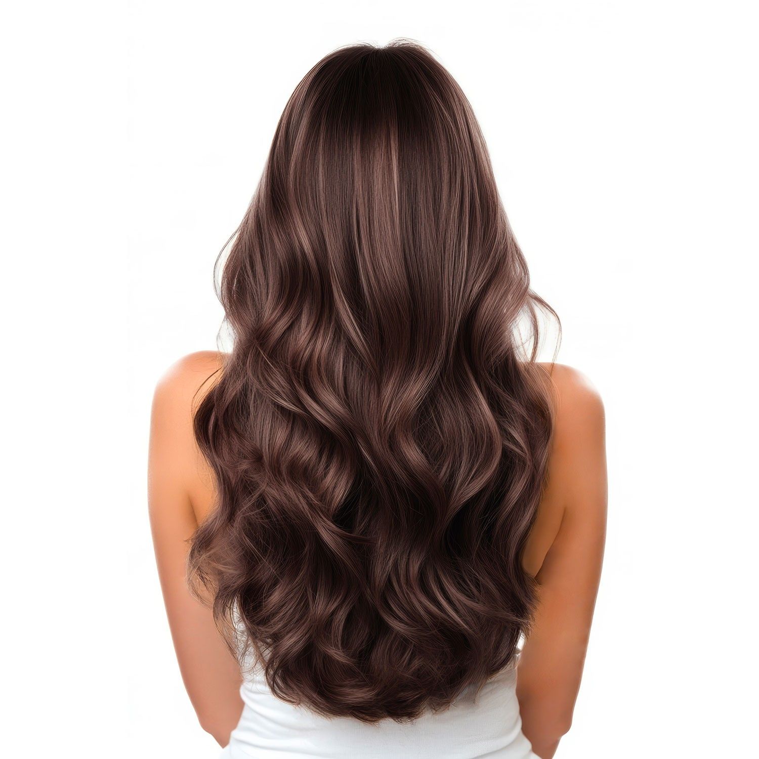 Shoulder Length Dark Chocolate With Warm Highlights — Dark Chocolate Brown Hair