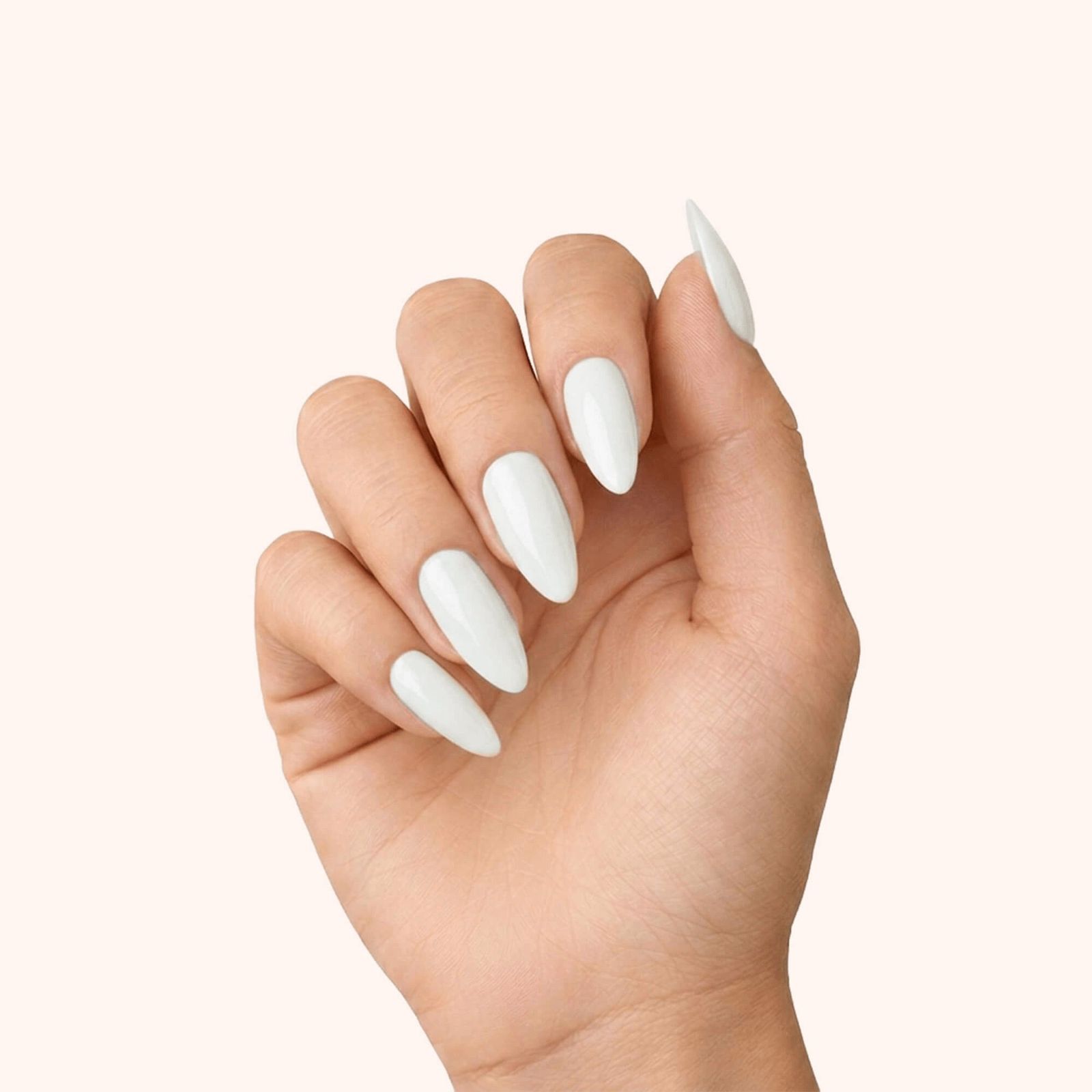Glossy Sheer Milky White Stiletto Nails Glossy Sheer Milky White Stiletto Nails β Milky White Nails