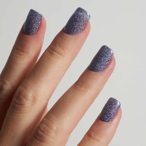 Medium Square Iridescent Color-Shift Glitter — New Years Eve Nails 2027
