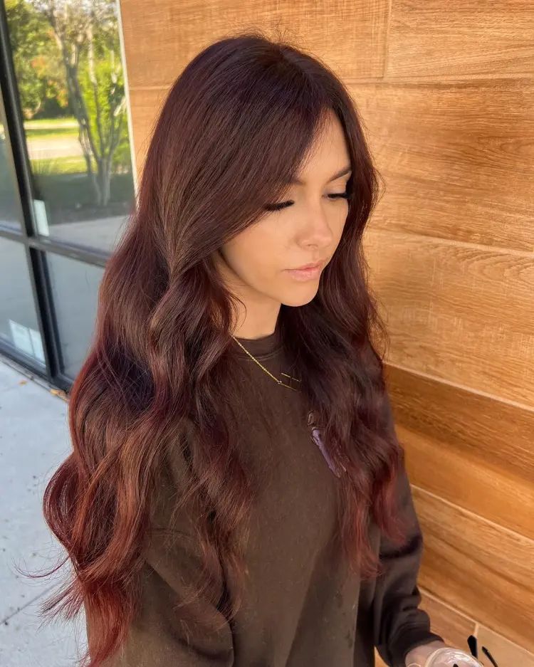 Deep Auburn With Red Undertones Deep Auburn With Red Undertones β Winter Hair Colors for Olive Skin